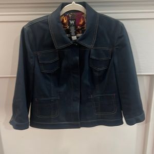 W Work to Weekend Denim Jacket.  Size 14